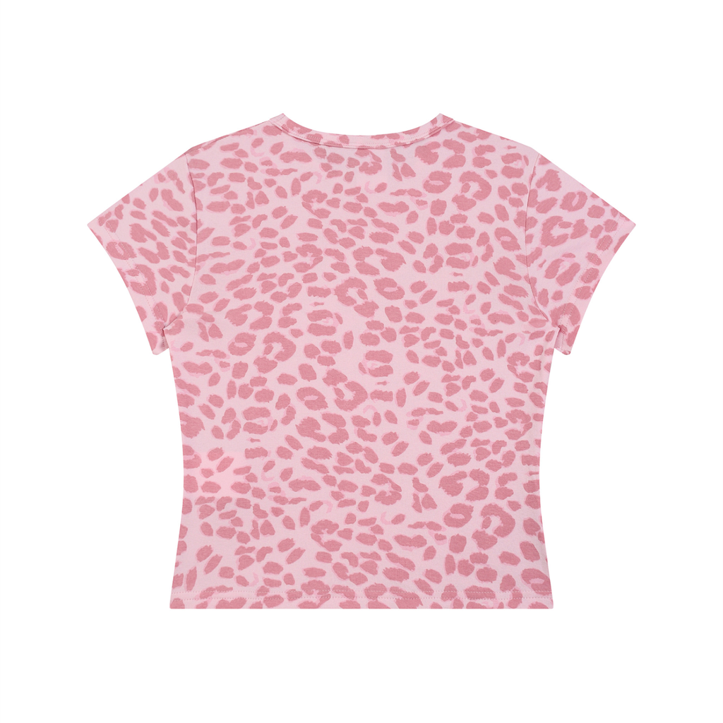 YUMS Leopard Crop T-Shirt