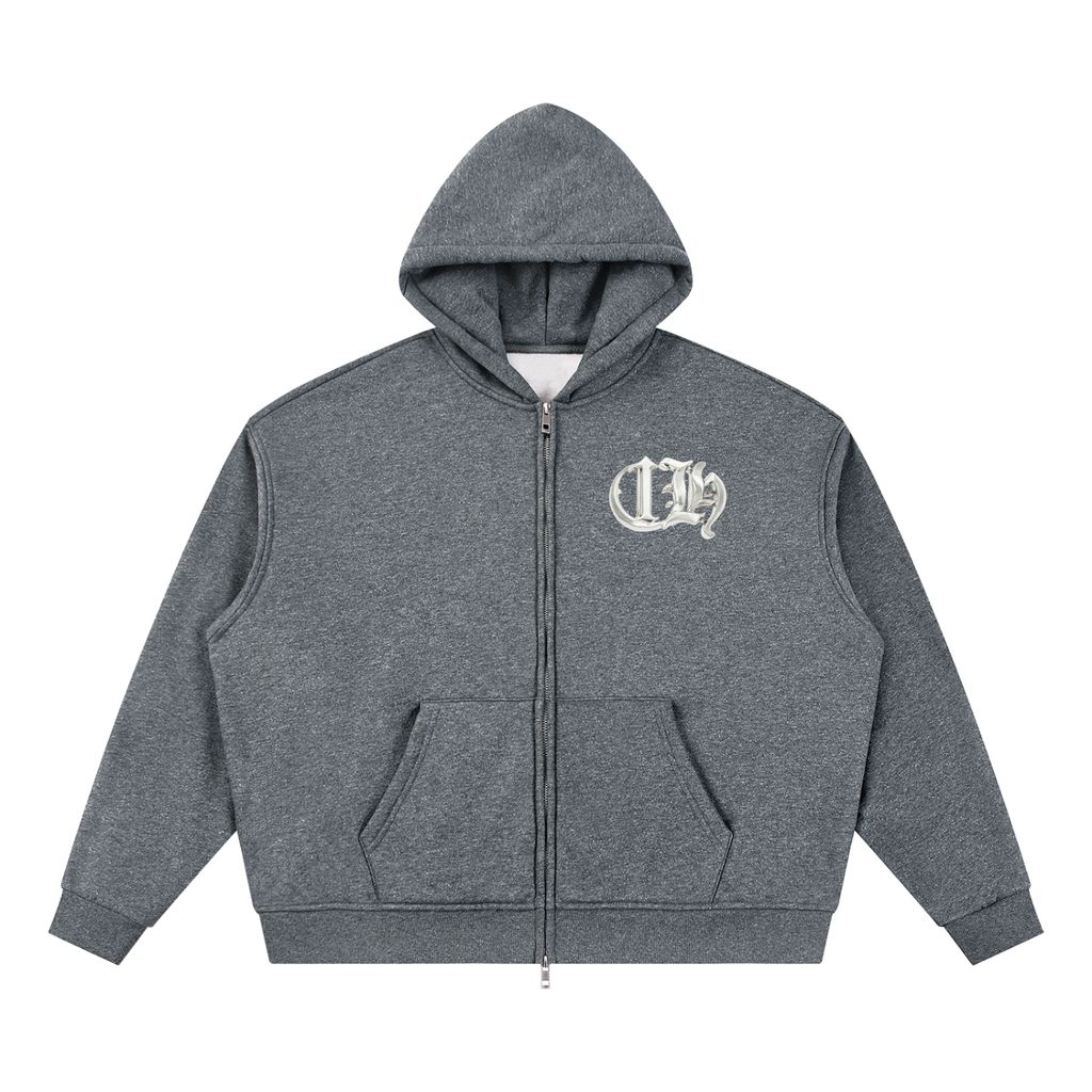 ih bhrome sparkle boxy zip up