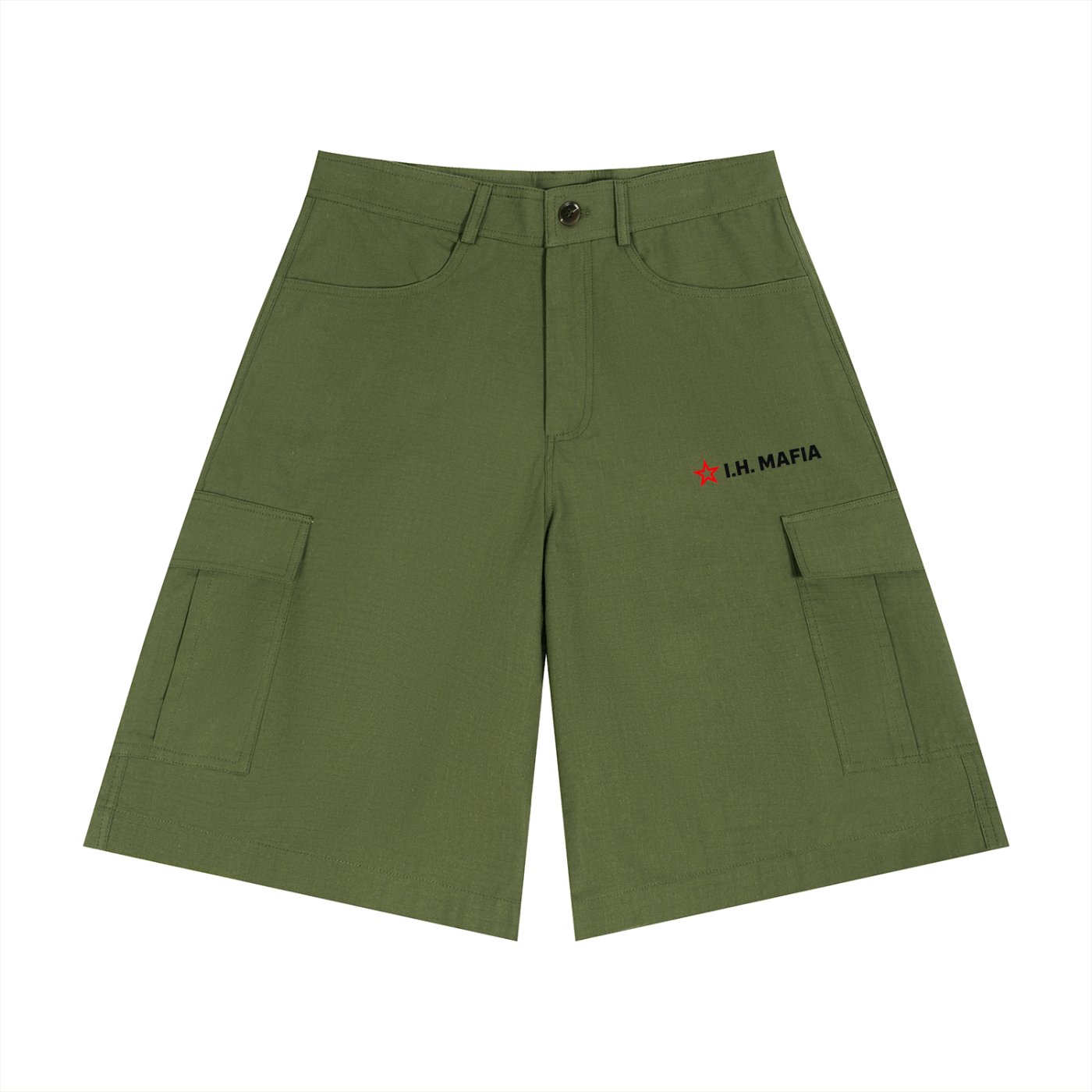 Unisex Woven Cargo Shorts