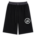 Unisex Plaid Waistband Shorts