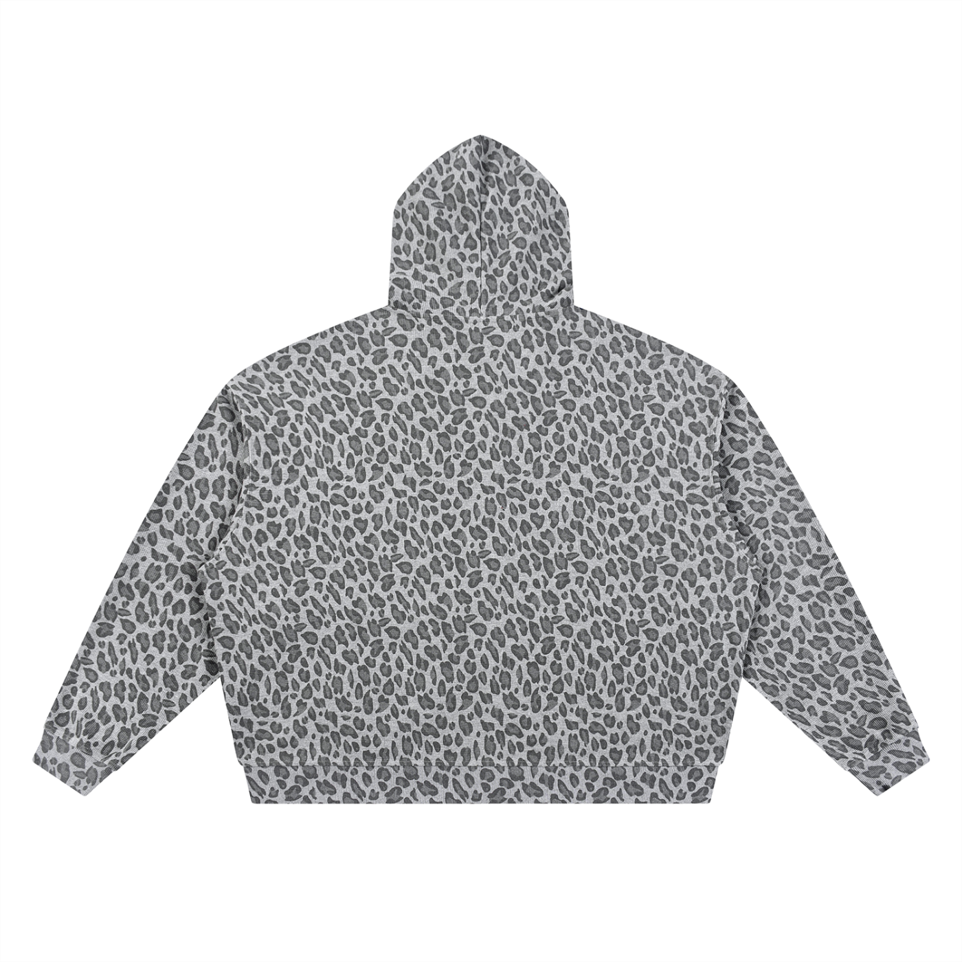 Leopard Print Thermal Zip Up (oversized)