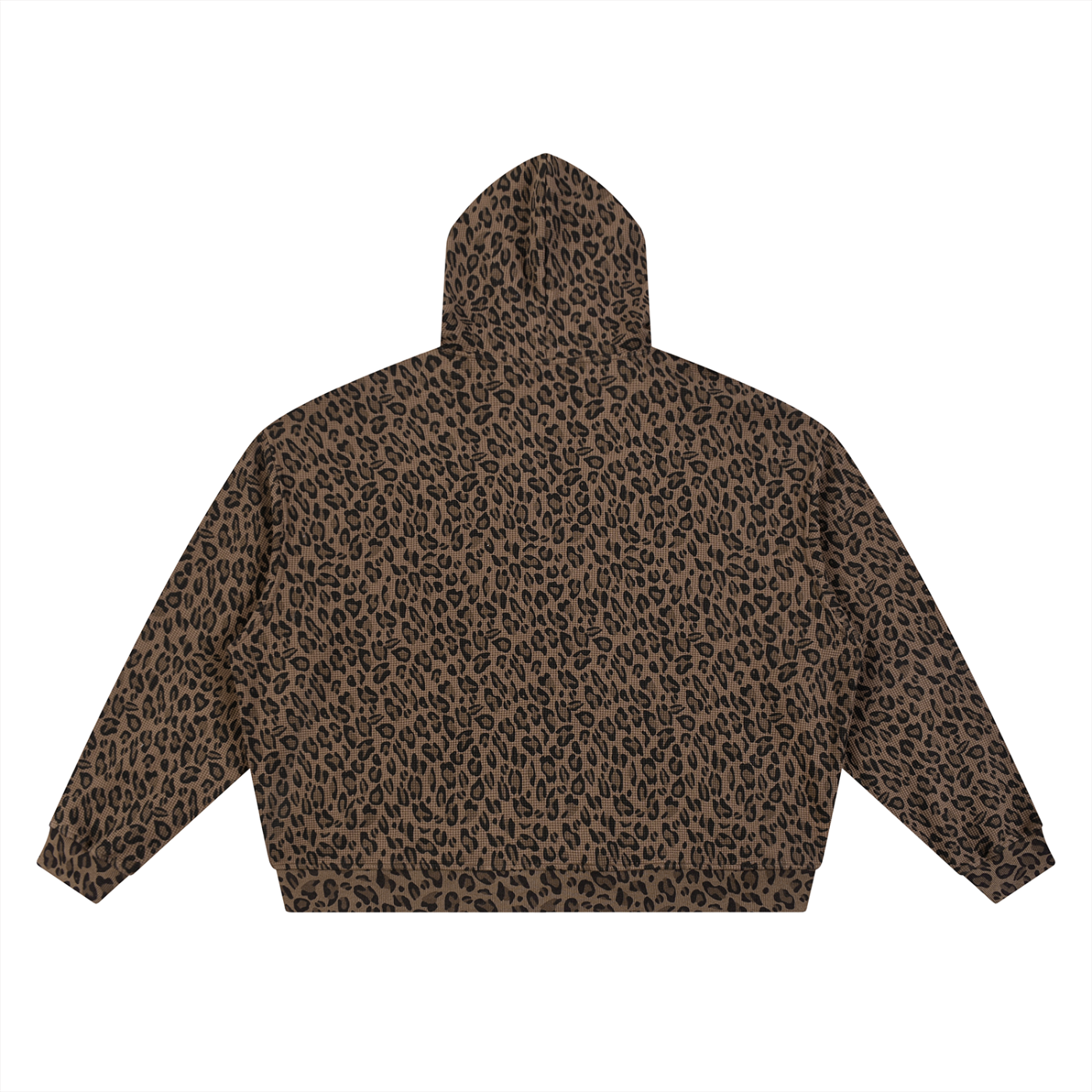 Leopard Print Thermal Zip Up (oversized)