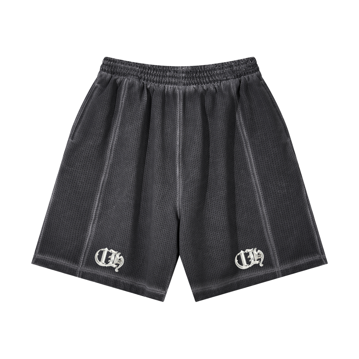 ih bhrome vintage wash mesh shorts