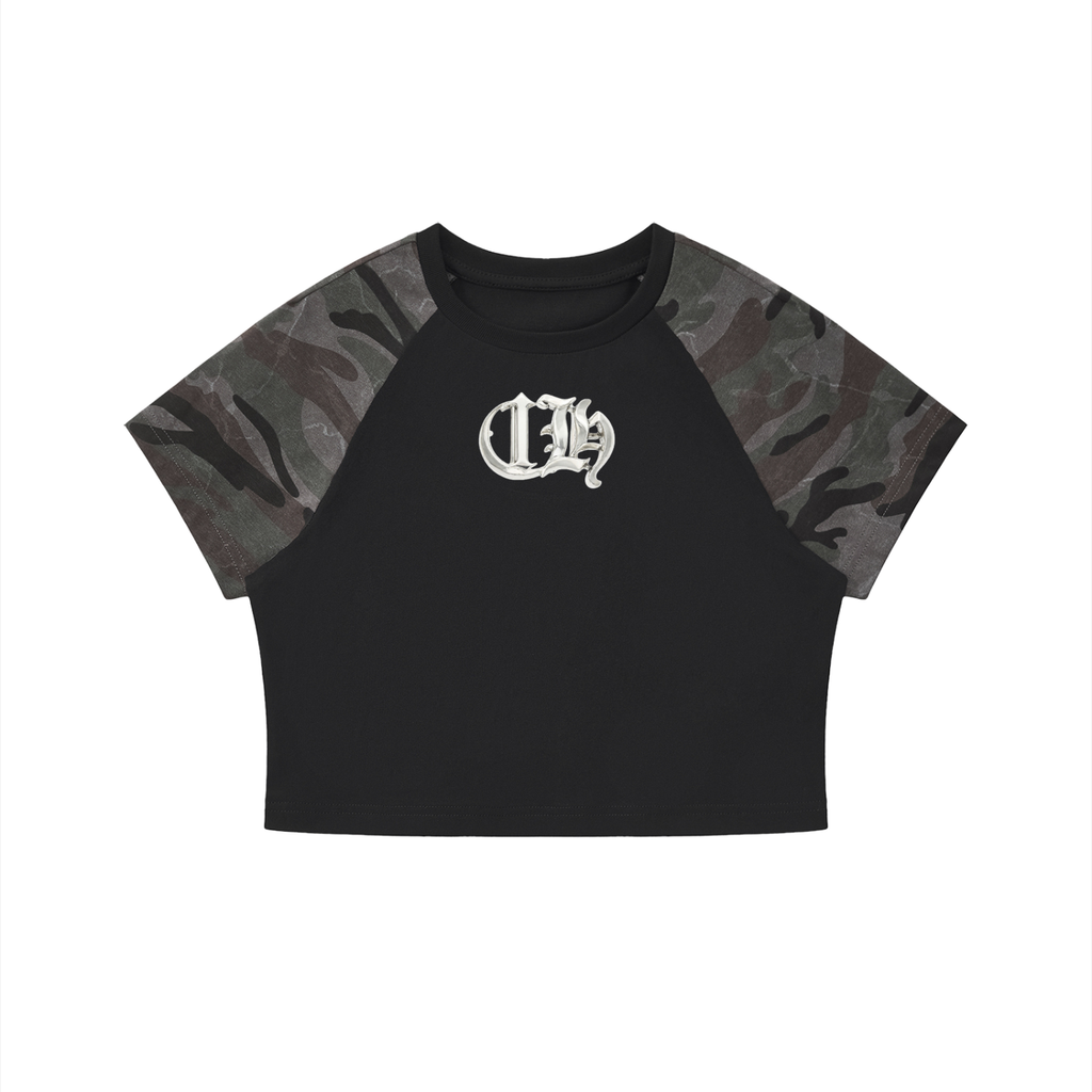 ih bhrome camo crop t-shirt