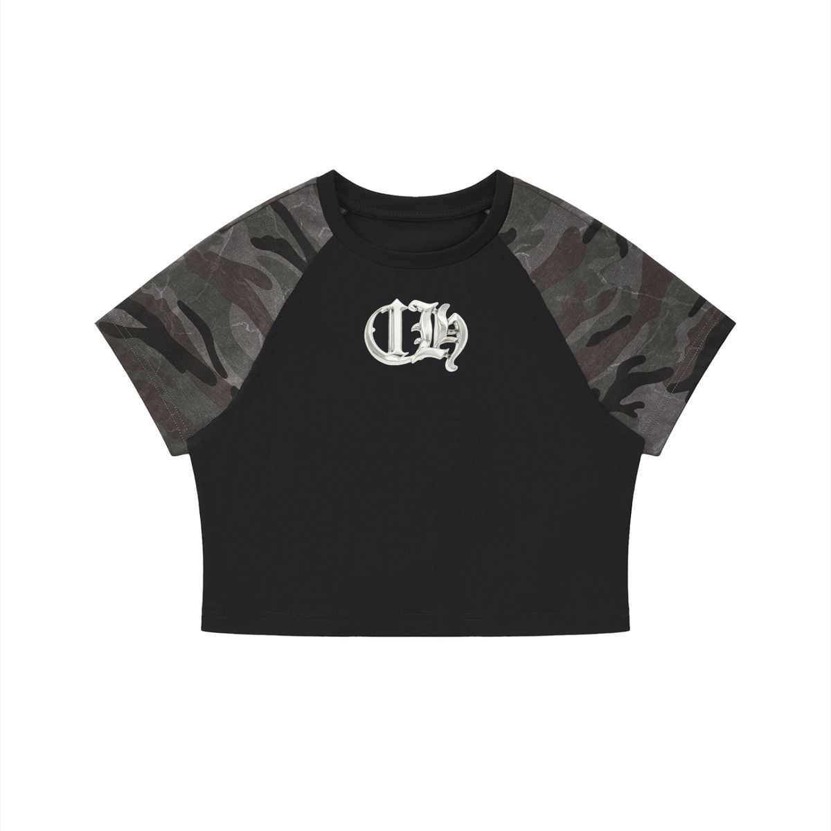 ih bhrome camo crop t-shirt