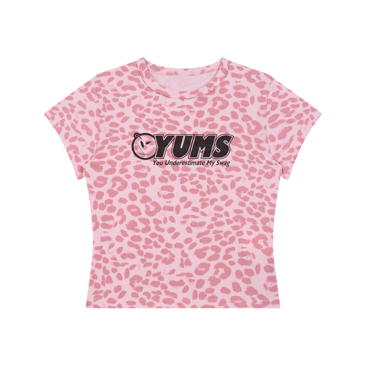 YUMS Leopard Crop T-Shirt