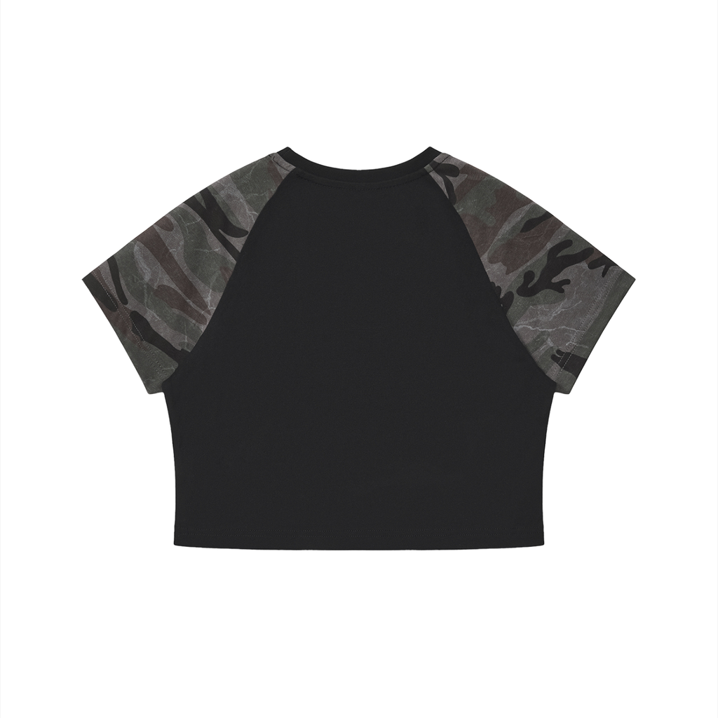 ih bhrome camo crop t-shirt