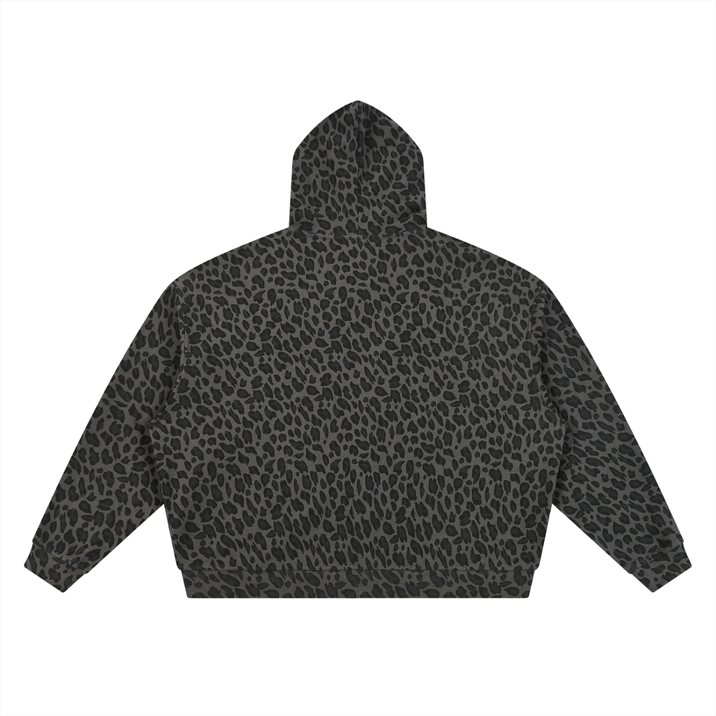 Leopard Print Thermal Zip Up (oversized)